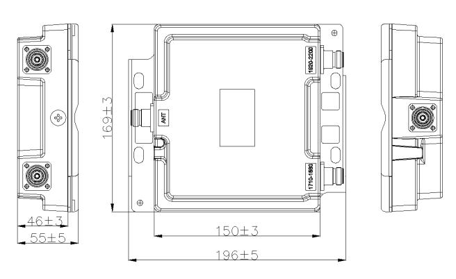 1800/2100MHz diplexer