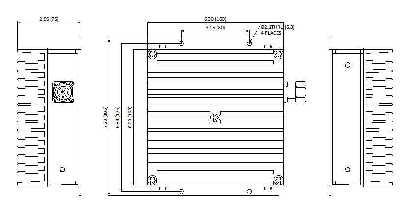 100W Low PIM load