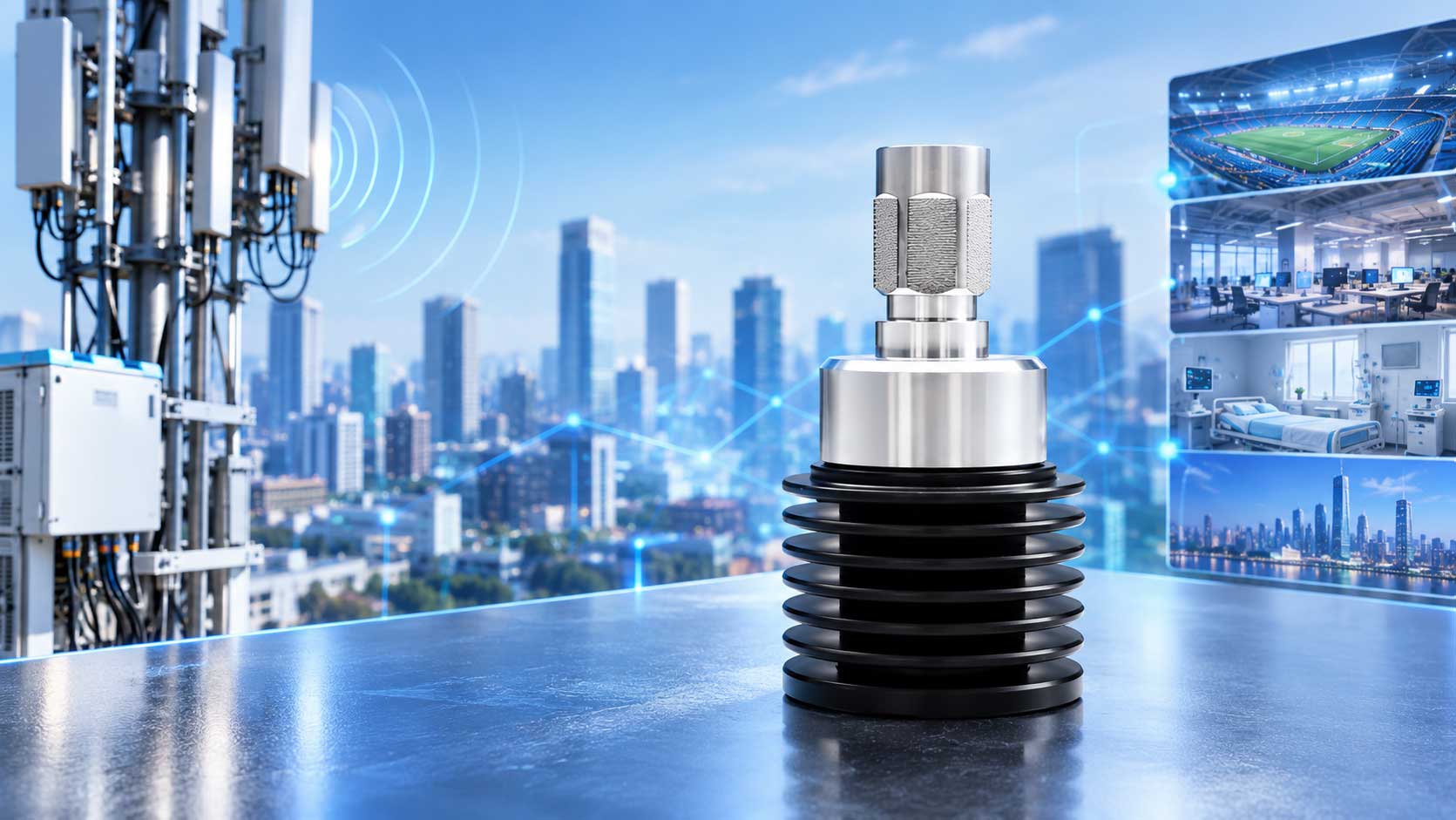 High power RF load for wireless communication systems