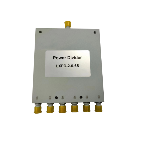 6-way Power Splitter (Wilkinson Model, 2-6GHz, 30W, SMA-F)